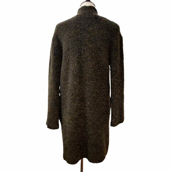 Zadig & Voltaire Womens Celia Ma Moss Green Brown Open Front Cardigan Sweater S? - Picture 3 of 11